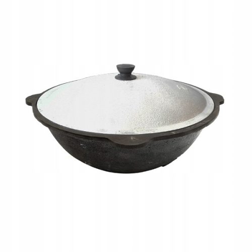  Gusseiserner Topf 12 l mit Deckel, original hergestellt in USBEKISTAN!