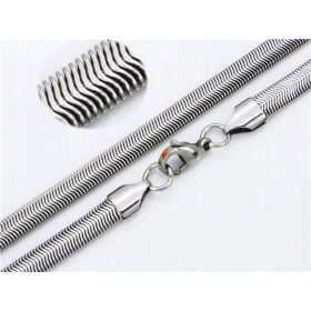  Chirurgenstahlkette, Silber, Federkabel, 316L, neu, 50 cm