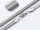  Chirurgenstahlkette, Silber, Federkabel, 316L, neu, 50 cm