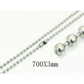    Kugelkette für Herren, 316L Chirurgenstahl, silberfarben, 70 cm Kugeln
