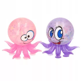    GNIOTEK ANTISTRESS GLITTER OCTOPUS MIT SAUGNÄPFEN MIX 12 STÜCK