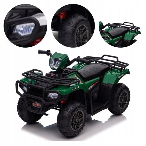  ELEKTRISCHES QUAD FÜR KINDER, BATTERIEBETRIEBEN, GROSSES FAHRZEUG, 2 LED-LICHTMOTOREN