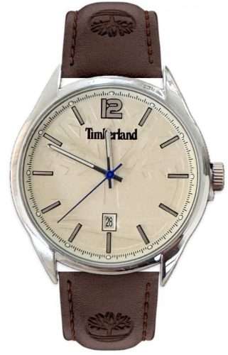  Timberland Tyler Herrenuhr 42 mm Braunes Naturlederarmband