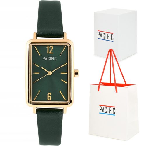 PACIFIC Damenuhr am Lederarmband - schlank, feminin + GRAVUR