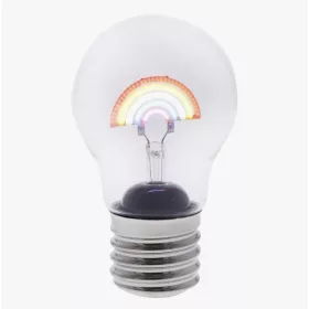    LED-Deko-Glühbirne, Netzteil, USB-Kabel, Dekoration, 12 cm, Regenbogen