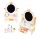  Schminktisch aus Holz mit Zubehör für Kinder, rosa ECOTOYS