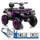  QUAD-FAHRZEUG MIT BATTERIE S615 24V FÜR KINDER 4X80W RADIO ECO LEDER EVA LED