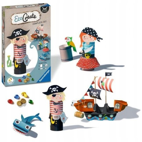  Kreativspiel für Jungen Ravensburger EcoCreate Piratenset