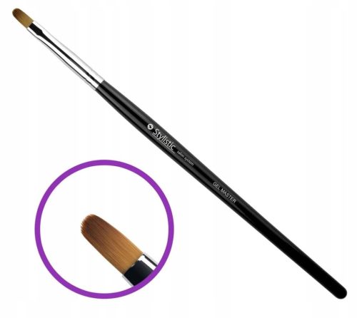  CLARESA STYLISTIC GEL MASTER BRUSH FLACHE OVALE GELBÜRSTE 9,5 mm