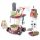  REINIGUNGSSET für Kinder, GROSSER TROLLEY MOP, WASSERSPRÜH-SAUGER