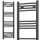  BADEZIMMERHEIZKÖRPERLEITER 400x1200 409W 18-RIBS SCHWARZ SLIM 40x120cm