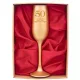  Ein goldenes Glas, ein Geschenk zum 50. Geburtstag ihrer Freundin