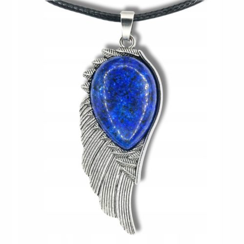  LAPIS LAZULI - LAZURIT, Anhänger, Naturstein, Engelsflügel, Amulett