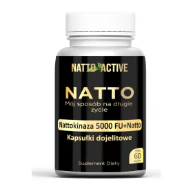   Natto Active Kapseln mit Nattokinase 250mg und Vitamin K2 MK7 – 60 Stück