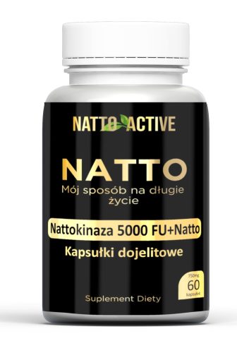 Natto Active Kapseln mit Nattokinase 250mg und Vitamin K2 MK7 – 60 Stück