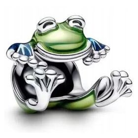    Charms grüner Frosch Froschherz Silber S925 SimplyMe + KOSTENLOS