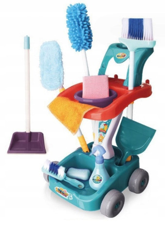  Reinigungsset für Kinder, Kinderwagenzubehör, Spielzeugbesen, Moppeimer