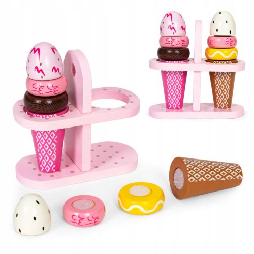  SET HOLZ-EIS MIT KLETTVERSCHLUSS FÜR KINDER, 9 ELEMENTE