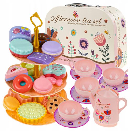  Teeteller für Kinder, großes Kaffeeset, Kekse, Konditorei