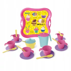  KAFFEESET MIT KARAFFE AUF TABLETT 23 Elemente 22111 WADER