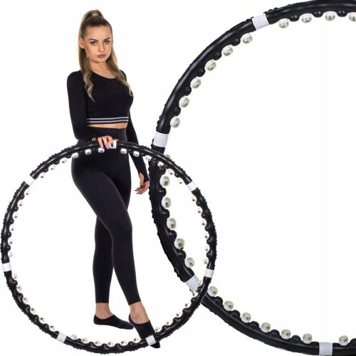 Hula Hoop mit Springos-Kugeln 85 cm schwarz