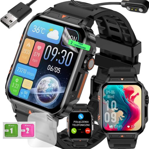  HERREN-SMARTUHR BLUETOOTH CALL PL MENU STARKER BATTERIE