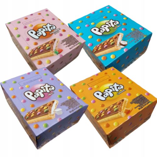 Papita Cookie Bar Set mit 4 Geschmacksrichtungen - Krümeliges Gebäck für jede Gelegenheit