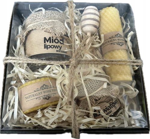  GESCHENKSET LINK HONIG multiflorale BIENENWACHSkerze GESCHENK