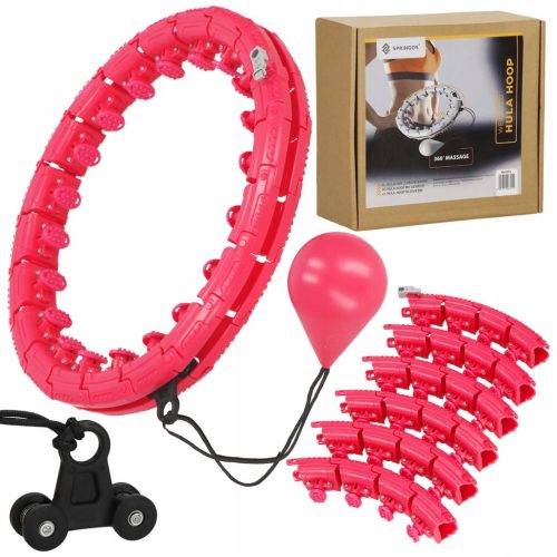  Hula-Hoop-Reifen mit Springos-Nieten, 45 cm, rosa