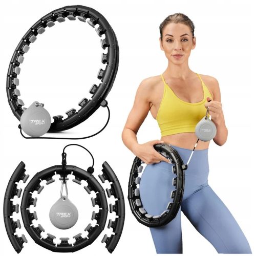  Intelligentes Hula-Hoop-Massagegerät zum Abnehmen mit Noppen und Trex Sport-Gewicht