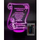  LED-Statuettenlampe, Gravur. Vielen Dank für Ihre Mitarbeit