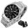  PAUL LORENS BRUTUS HERRENUHR, Chronograph, Datum, Silber + BOX