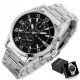  PAUL LORENS BRUTUS HERRENUHR, Chronograph, Datum, Silber + BOX