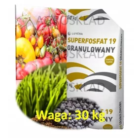    Superphosphat LUVENA, Wurzelbildung und Stärkung von Pflanzen. Einfache Superphosphatpackung 30 kg