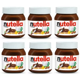   6er Pack Nutella Ferrero Haselnusscreme 350g in Glasgefäßen