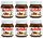 6er Pack Nutella Ferrero Haselnusscreme 350g in Glasgefäßen