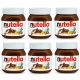 6er Pack Nutella Ferrero Haselnusscreme 350g in Glasgefäßen