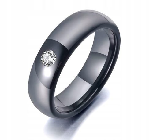  KERAMIKRING MIT ZIRKONIA - SCHWARZ - 18/18,1 mm.