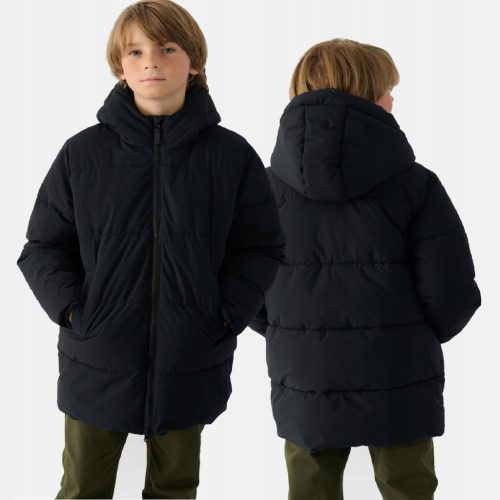  WINTERJACKE FÜR JUNGEN 4F 158 DAUNENMANTEL MIT KAPUZE TDJAM464 AW24