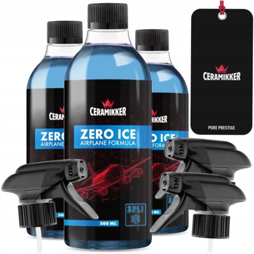  LEISTUNGSSTARKES Fenster-Enteisungsspray ZERO ICE AIRPLANE FORMULA Defroster-Flüssigkeit