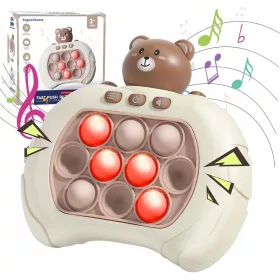    Elektronische Pop-It-Spielekonsole, Teddybär, Stress, für Kinder und Erwachsene