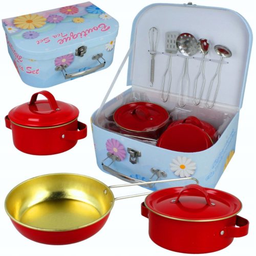  Metalltöpfe für Kinder großes Set + Zubehör