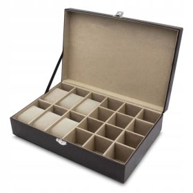  Box für Uhren und Manschettenknöpfe, LEDER XL