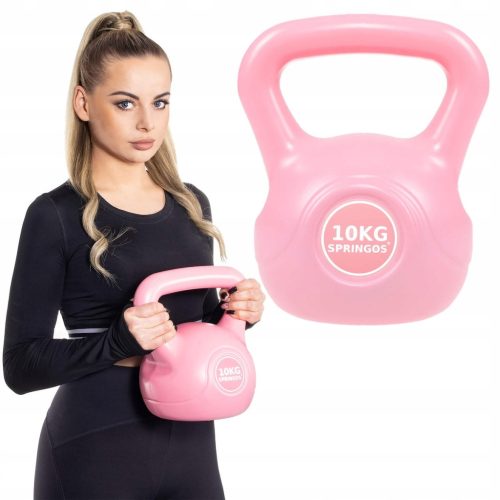  Kettlebelle Springos 10 kg rosa