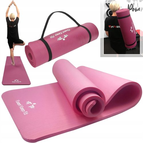 GYMNASTIK-TRAININGSMATTE FÜR YOGA-FITNESSÜBUNGEN, DICKE 1,5 cm, NBR, 190 x 63 cm