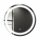  Runder Spiegel beleuchtet 80 fi Wand LED Ring Touch-Schalter