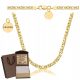  HERREN-KÖNIGLICHES GOLD-VOLLKETTE PR. 925 585 SOLID + KOSTENLOSE GRAVUR