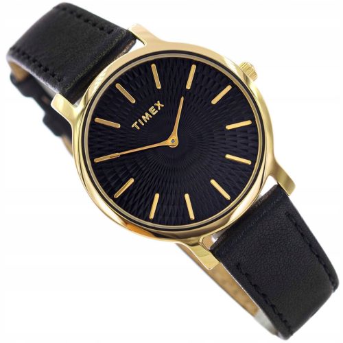  TIMEX TW2V92600 TRANSCEND DAMENUHR, SCHWARZ, ELEGANTES ARMBAND