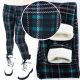  Isoliert mit Fell, karierte Leggings. Kinder-Leggings für Mädchen, dickes Fleece