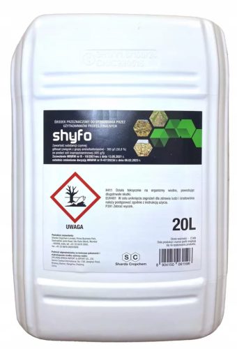 Shyfo 360SL 20L von Sharda - Hochwirksames Glyphosat-Herbizid